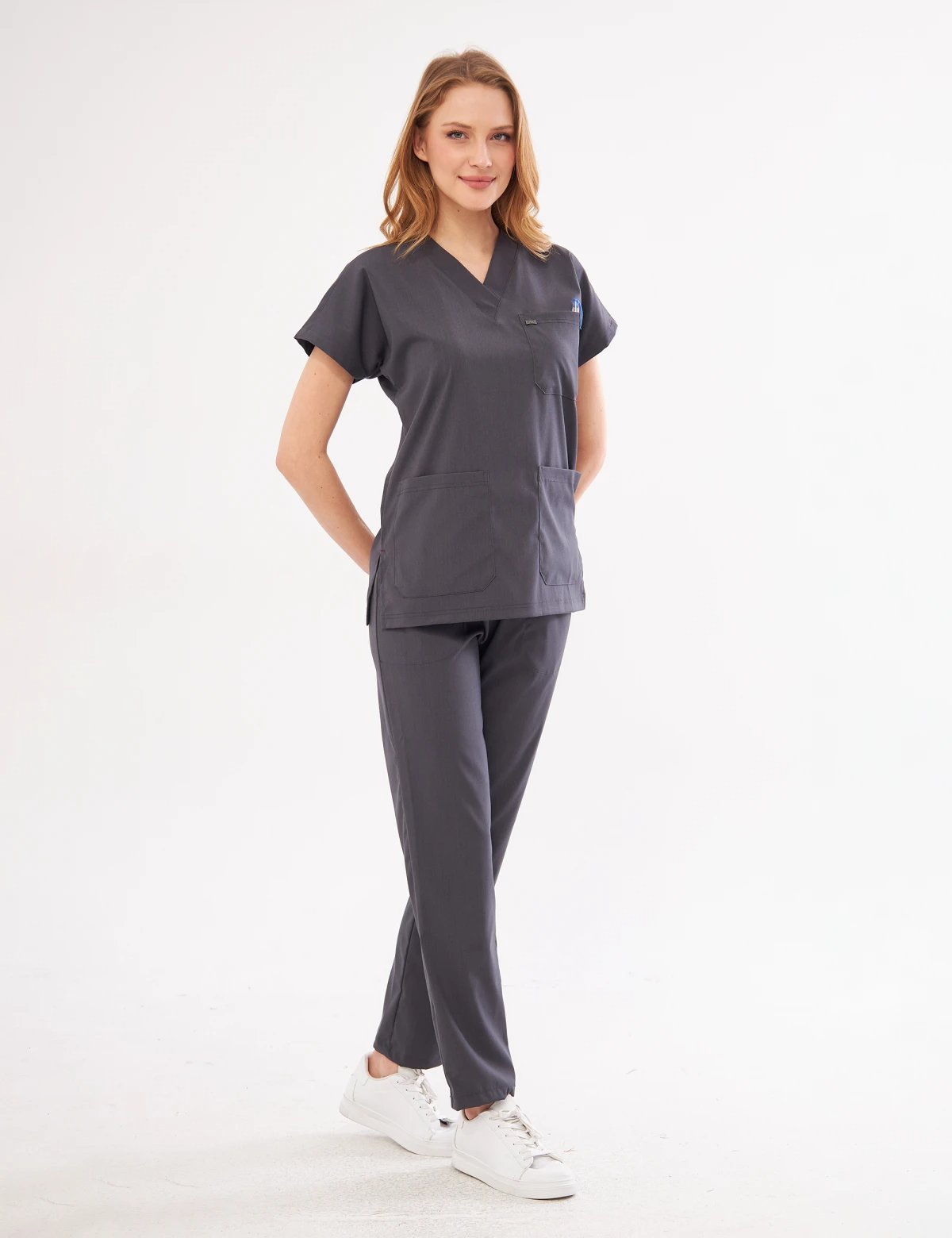 Antrasit Greys Scrubs Takım