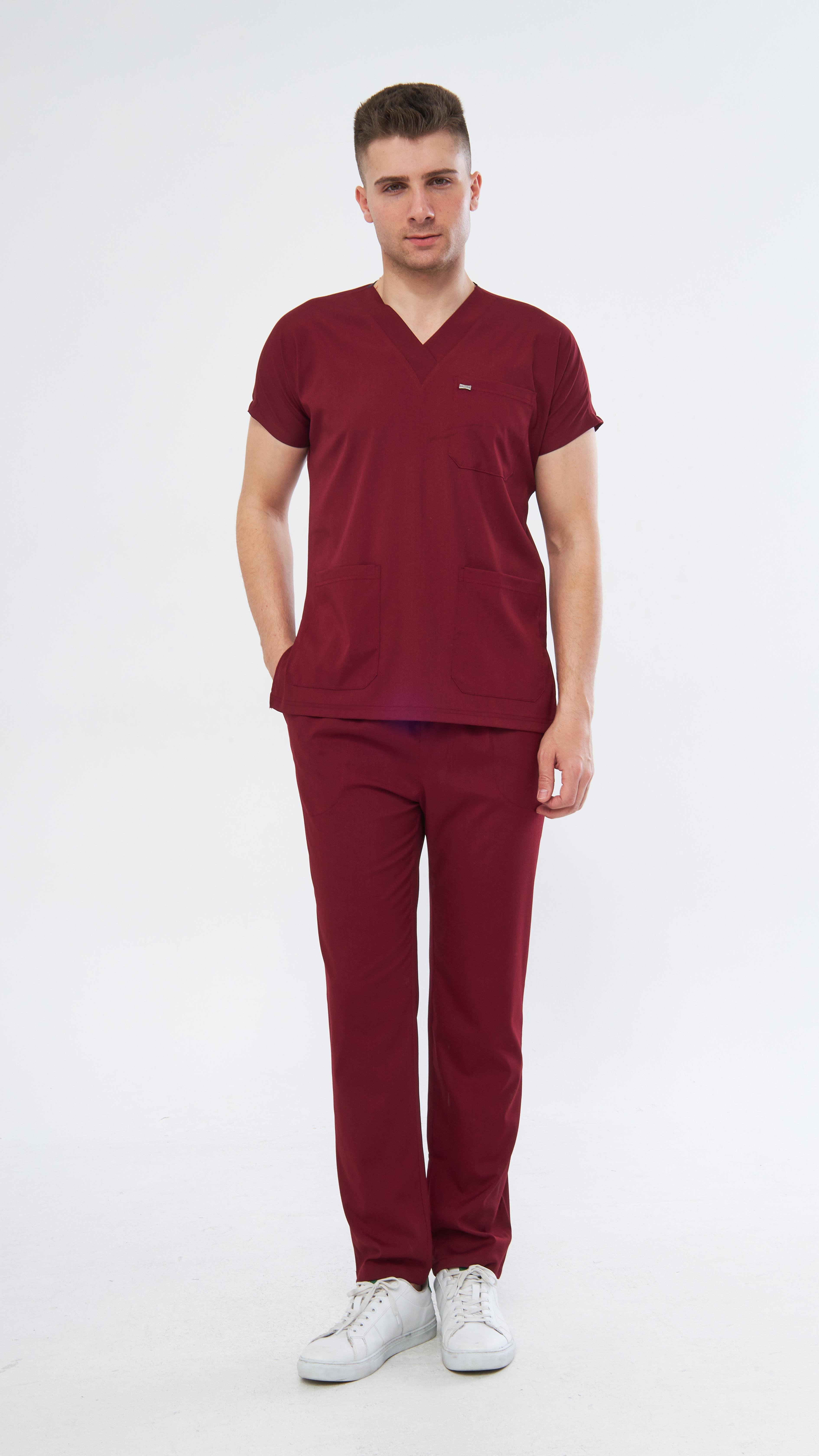Bordo Greys Likralı Scrubs TakımTıpmod | Scrubs, Hemşire Forması ve Sabo Terlikte Güvenilir AdresErkek Scrubs Takım