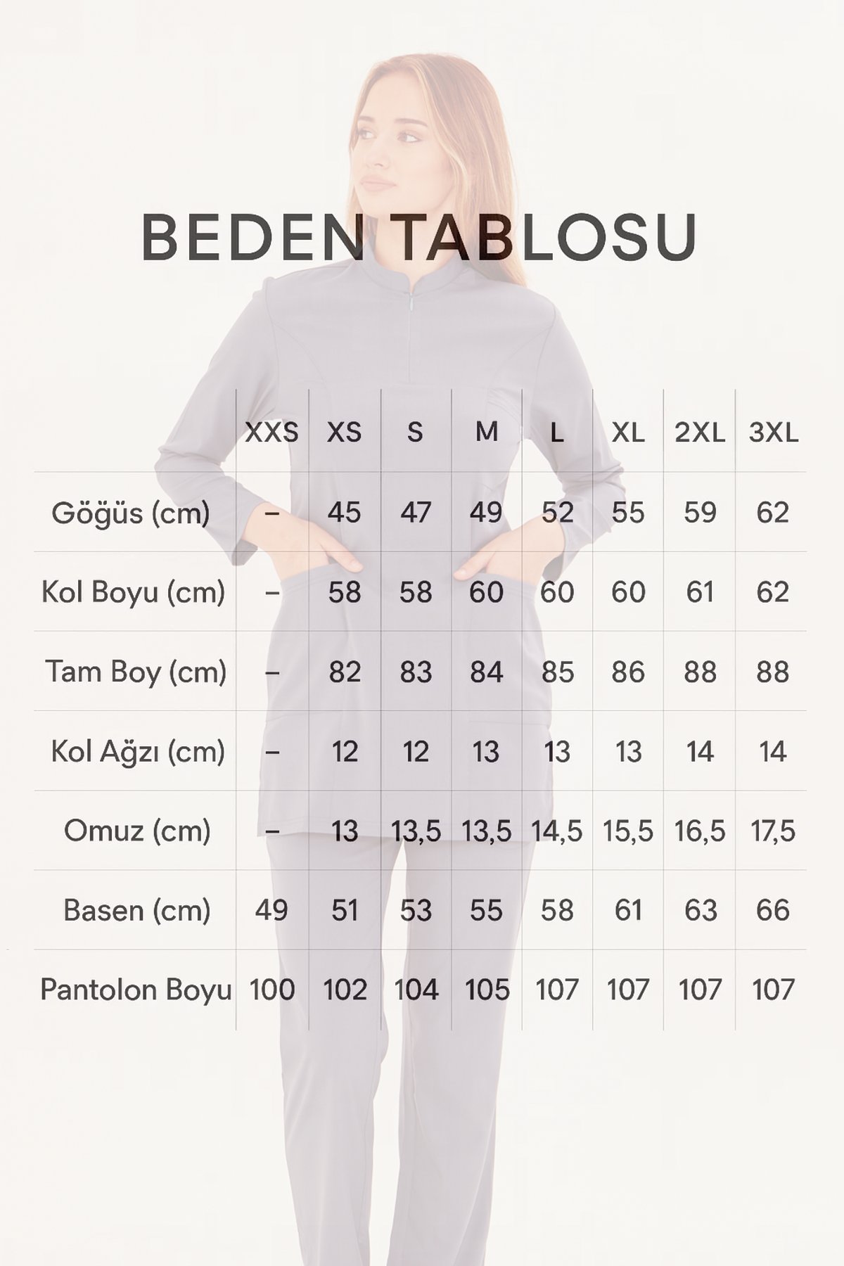 Kadın Tesettür Scrubs Takım