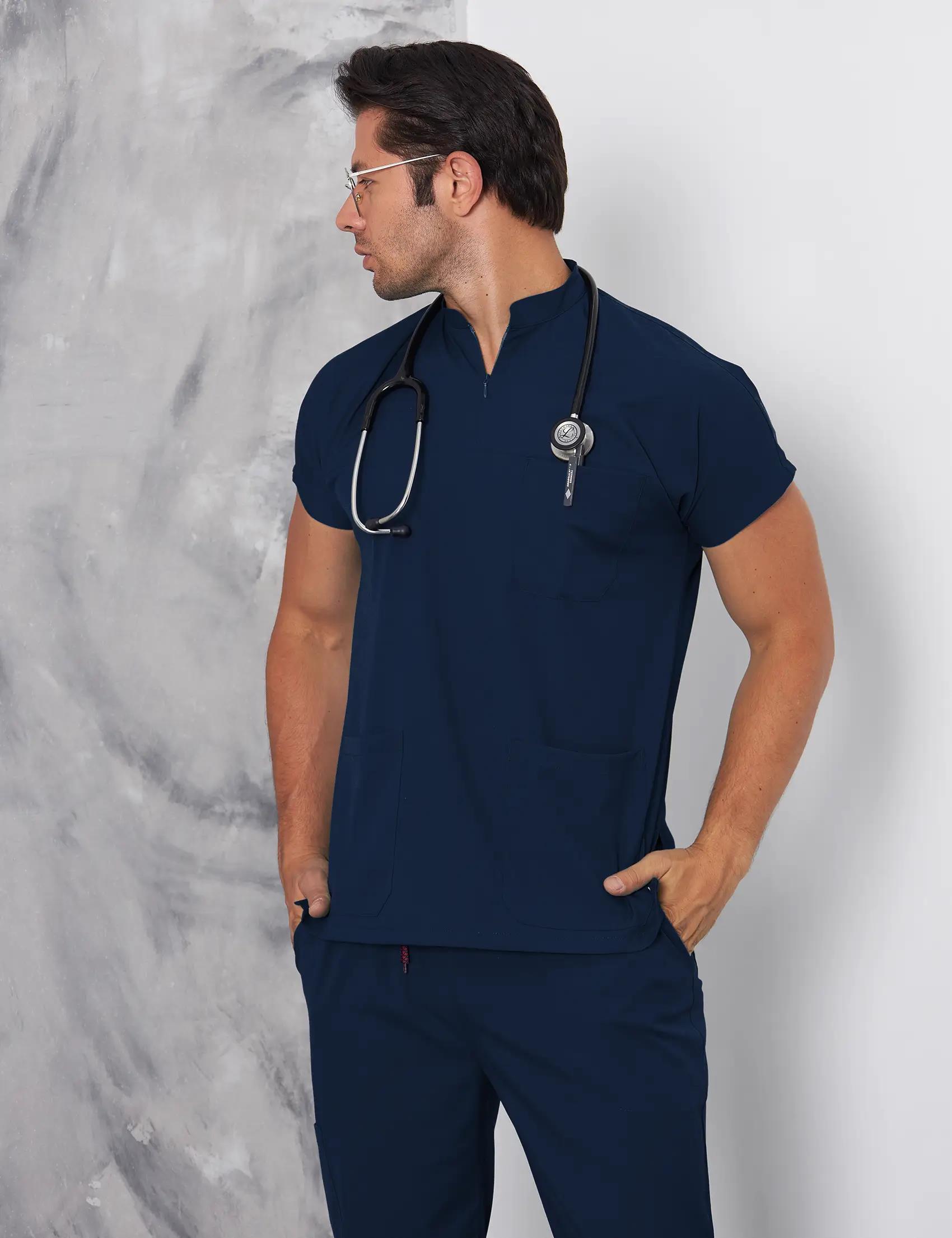 Lacivert Scrubs Takım