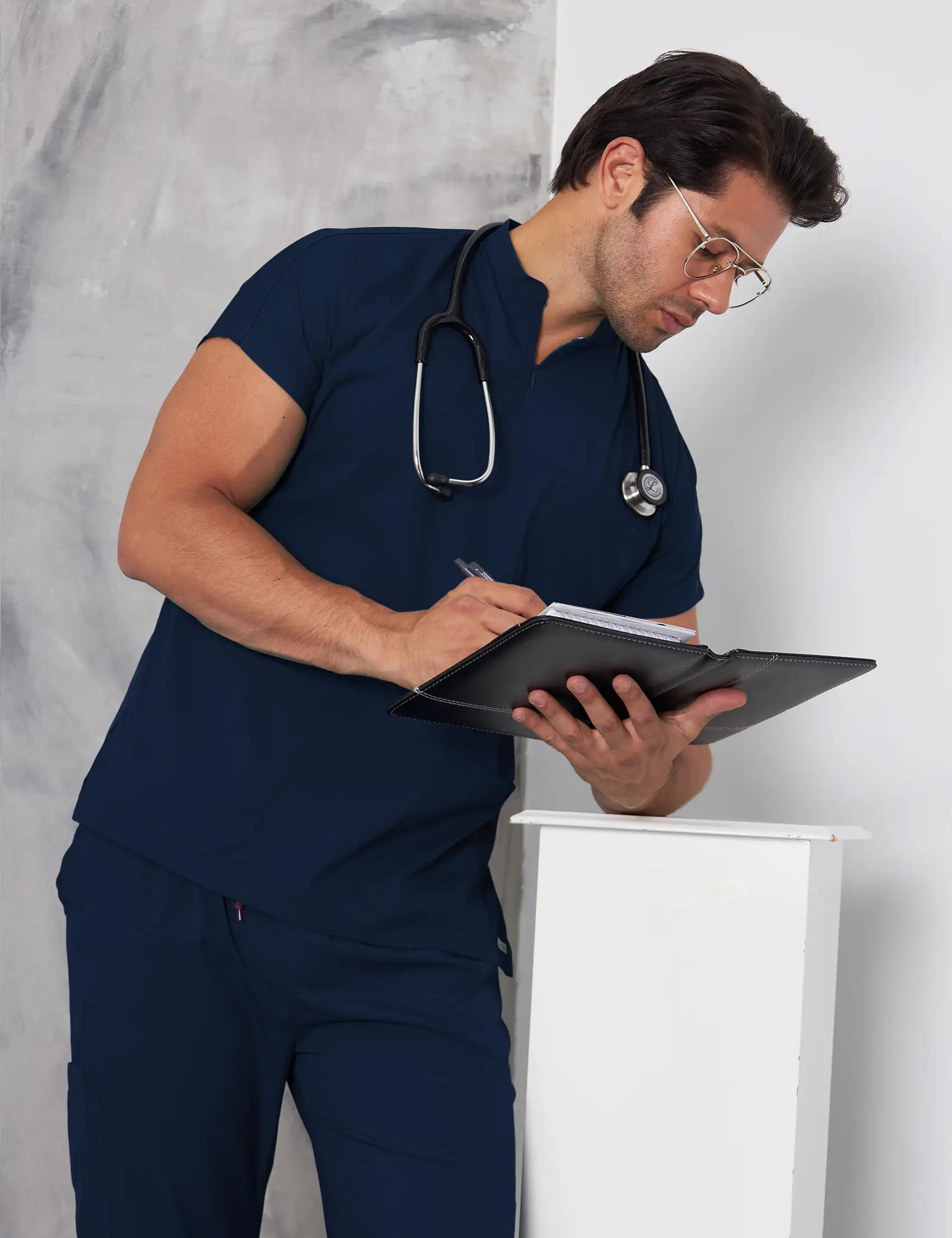 Lacivert Scrubs Takım