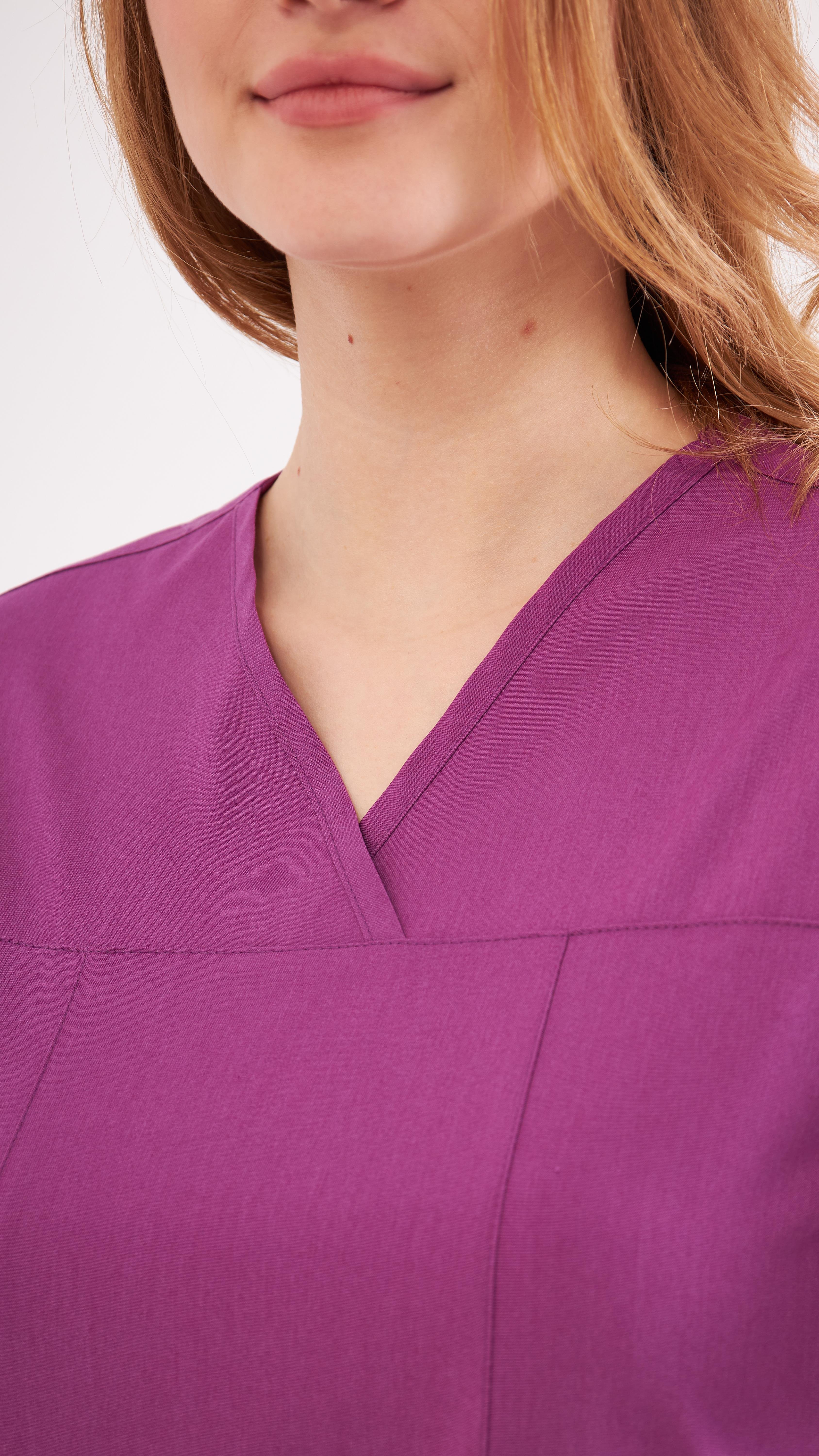 Mor Lyra Premium Scrubs Takım