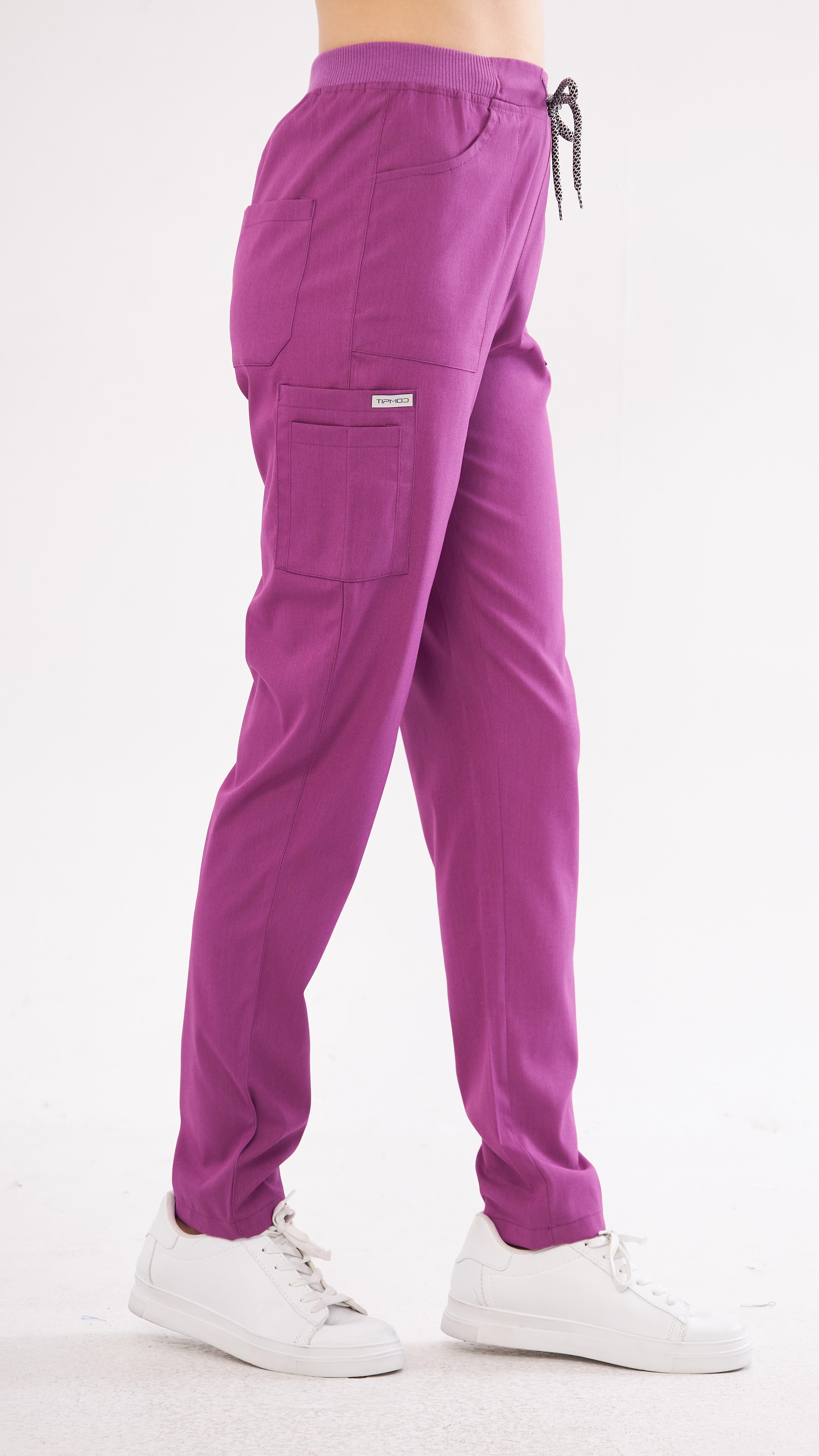 Mor Lyra Premium Scrubs Takım