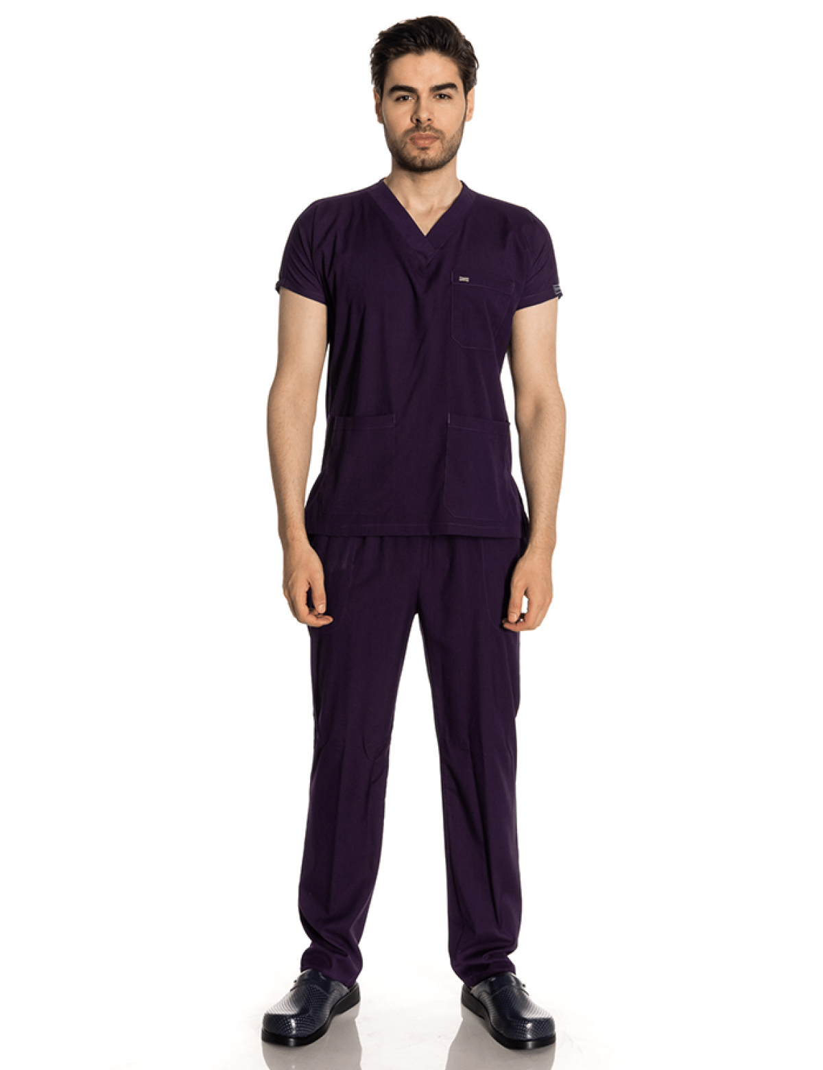 Mürdüm Renkli Greys Scrubs Takım
