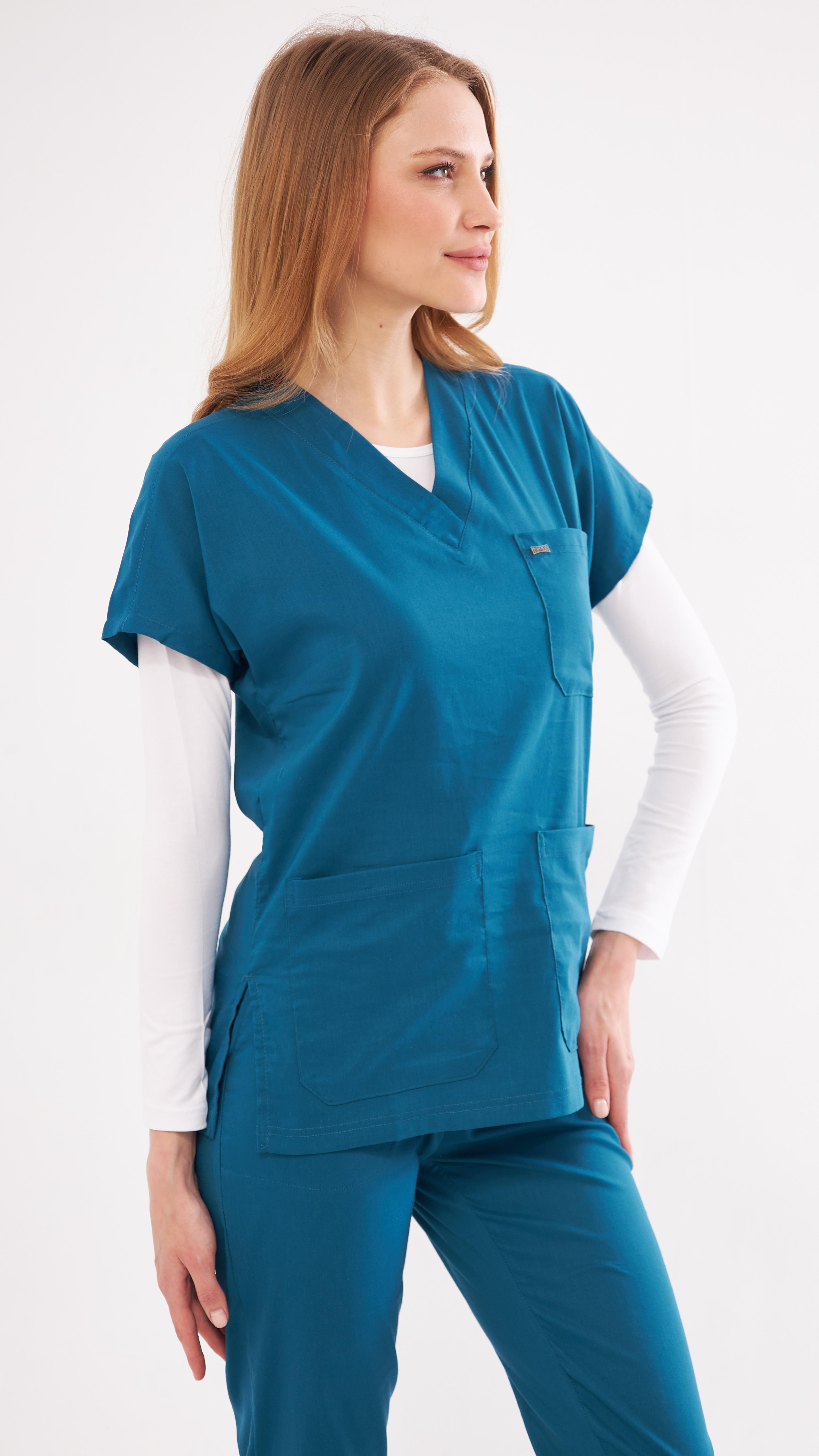 Petrol Yeşili Greys Scrubs Takım