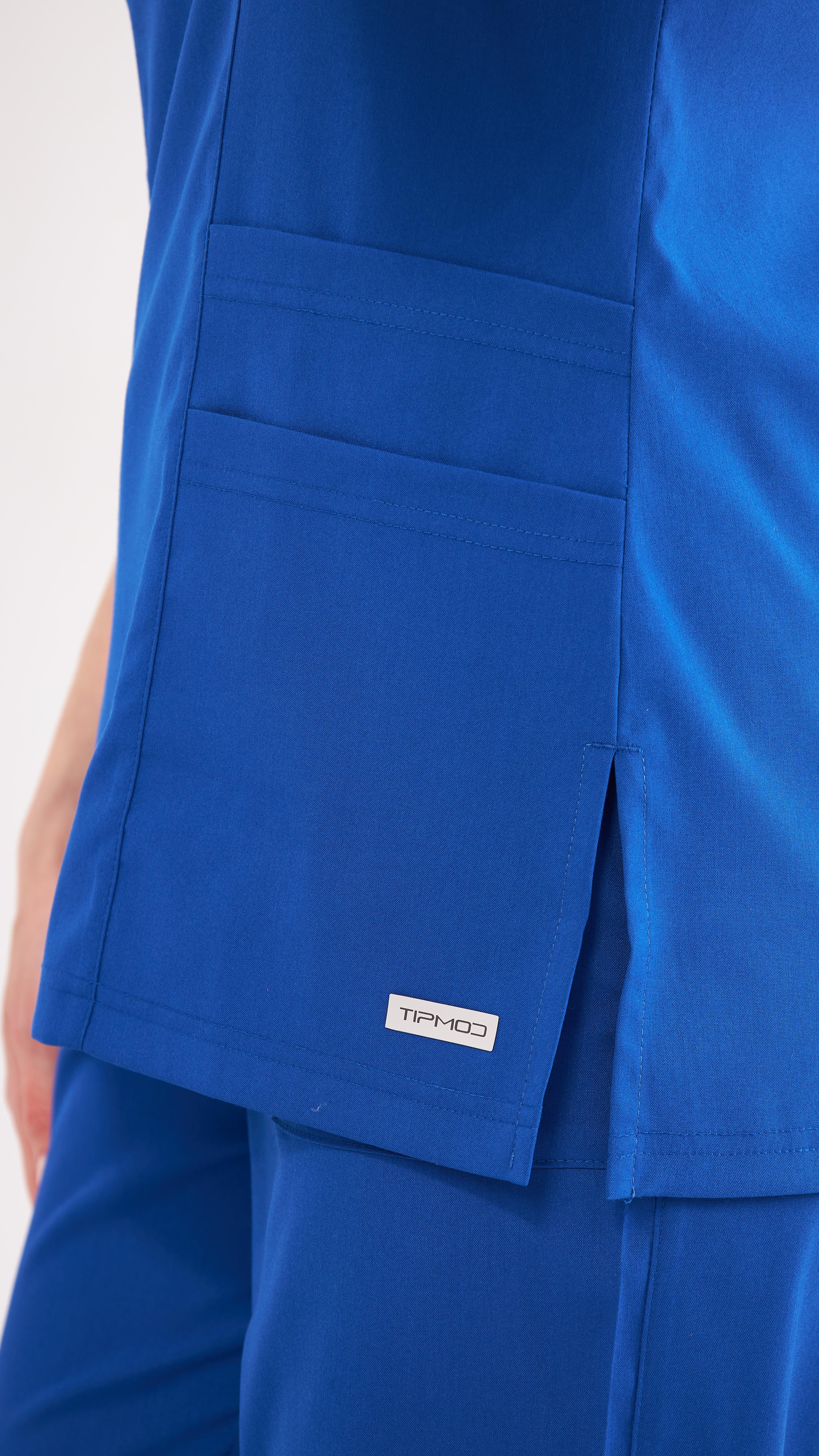 Saks Mavi Lyra Premium Scrubs Üst