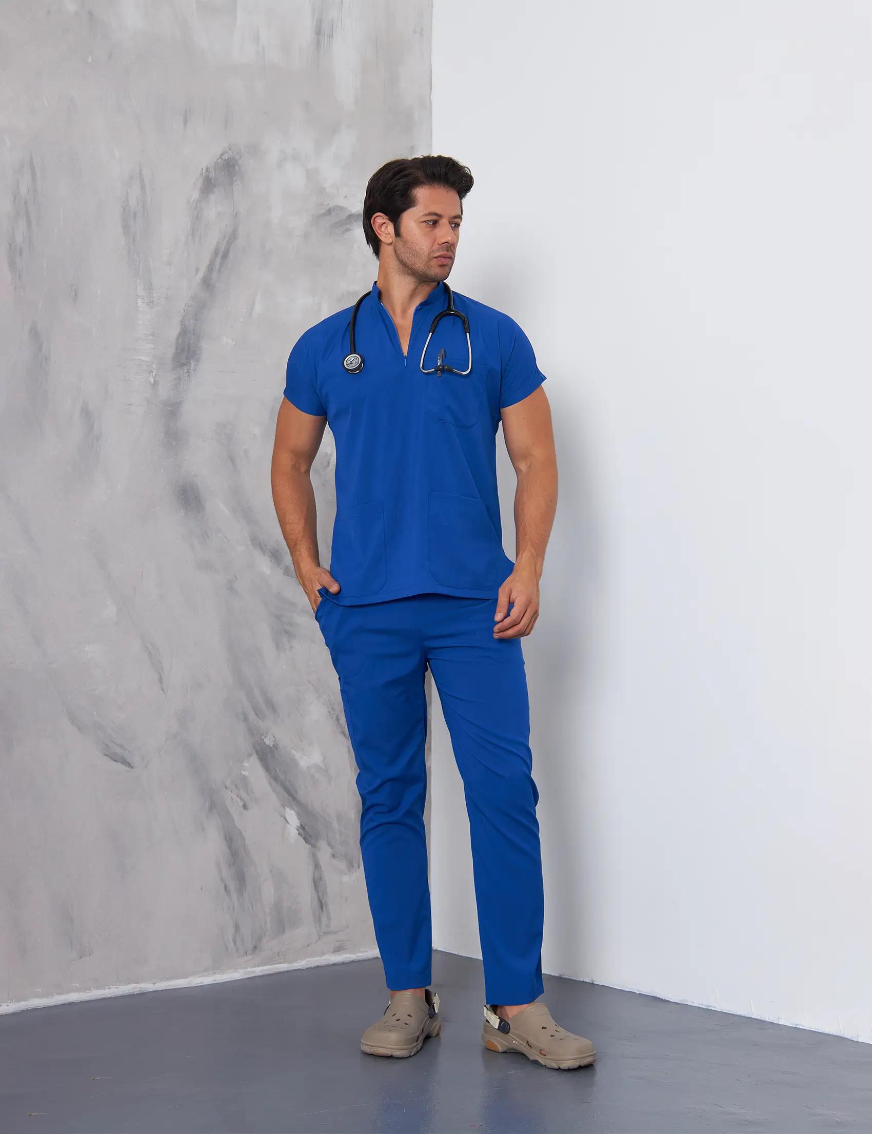 Saks Mavi Scrubs Takım