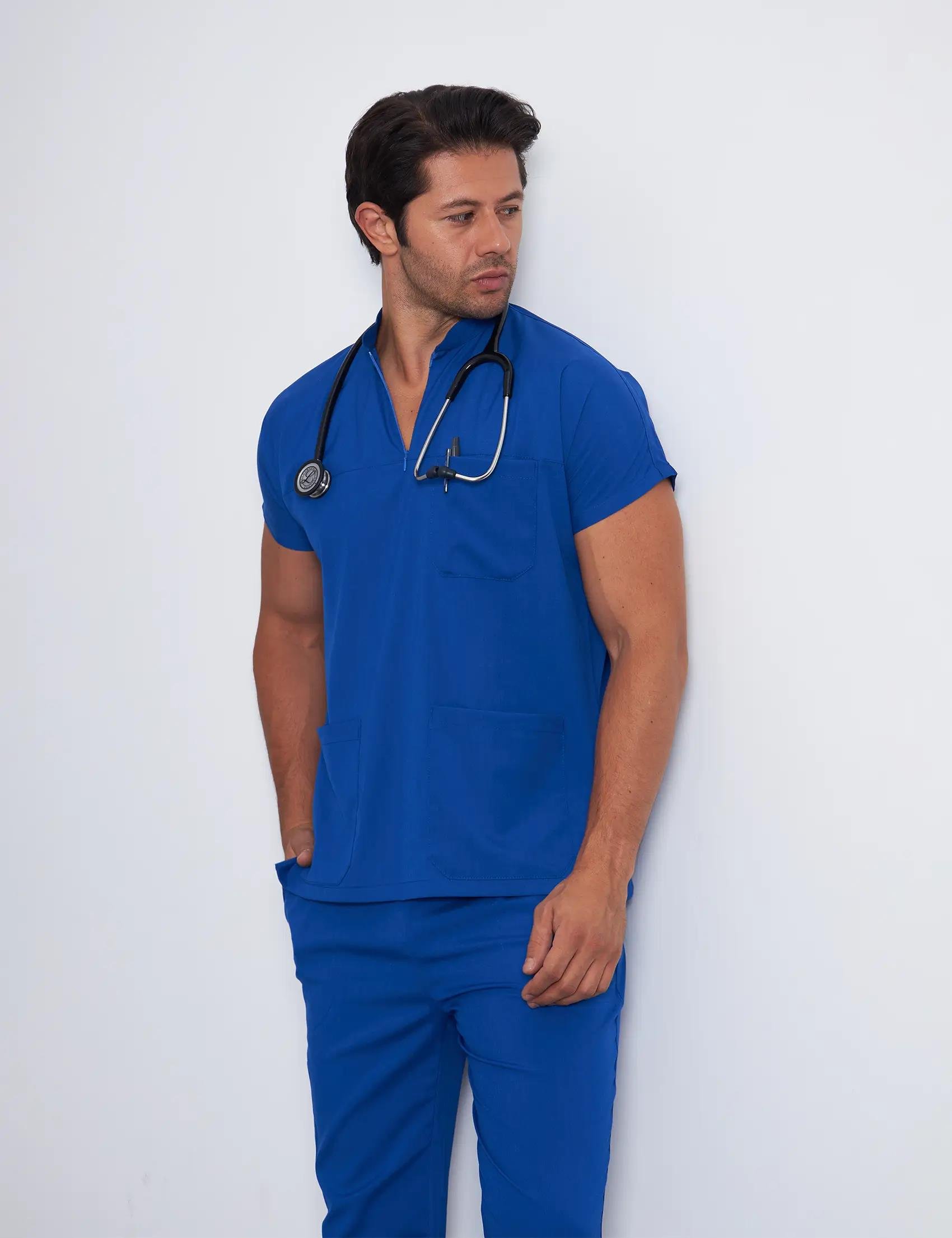 Saks Mavi Scrubs Takım