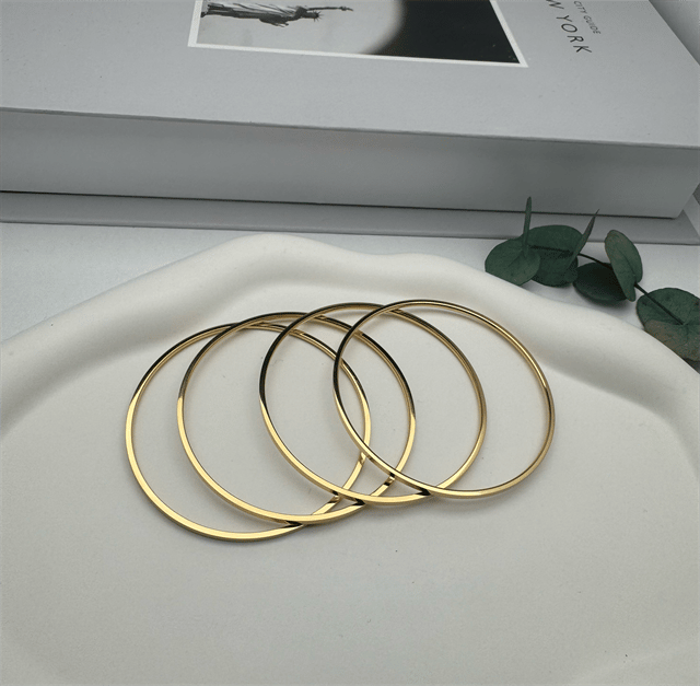 4'lü Ajda Çelik Bilezik (Gold) 1050-2 (iç çapı 6cm)