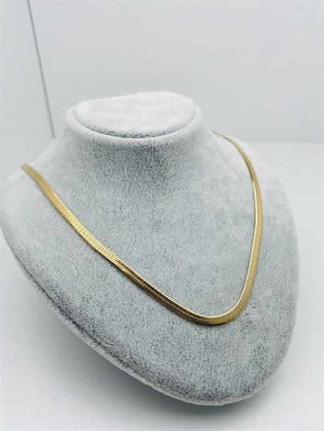 4mm 45 cm İtalyan  Çelik Kolye (Gold) 0106151