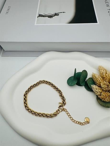 Çelik Bileklik (Gold) Blk 242