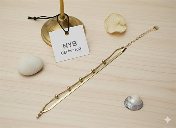 Çelik Bileklik (Gold) Blk 407
