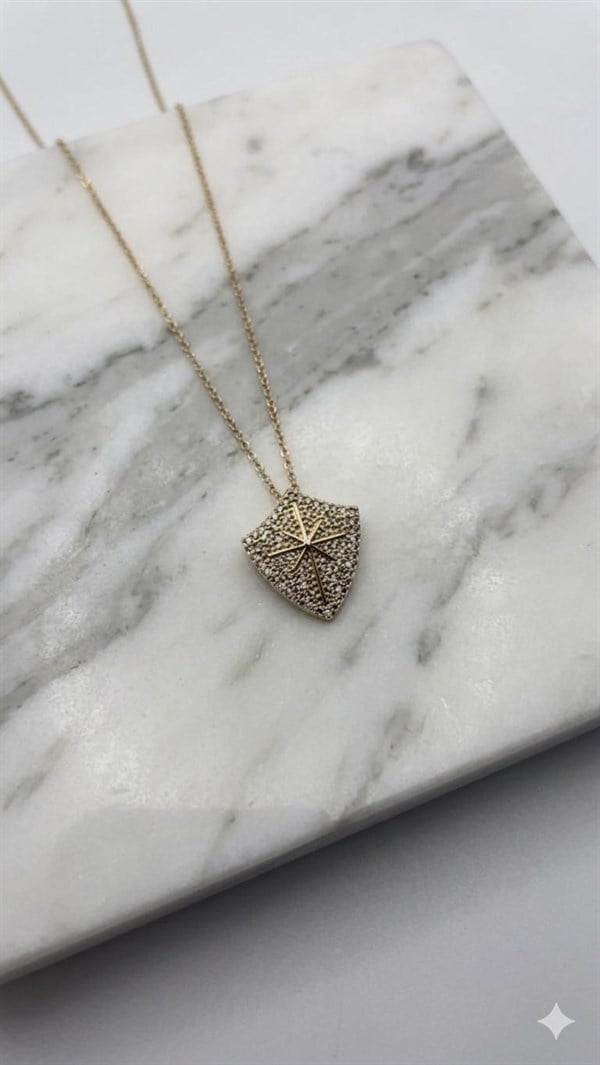 Çelik Kolye 45cm (Gold) 010858