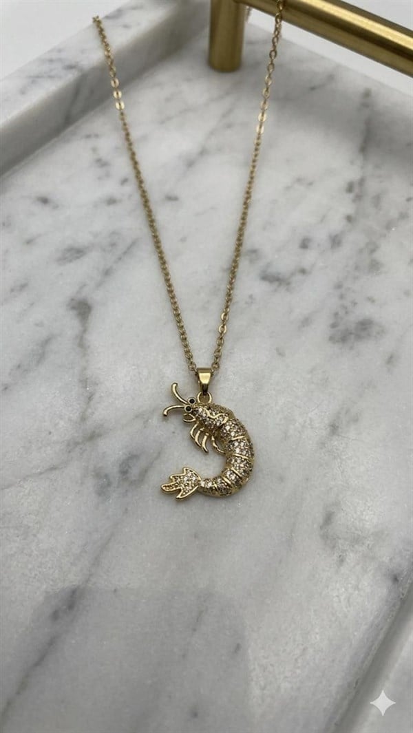 Çelik Kolye 45cm (Gold) 010868