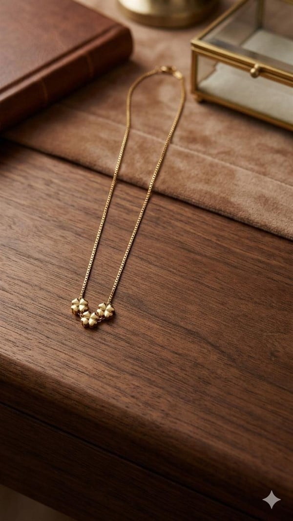 Çelik Kolye 45cm (Gold) 010939