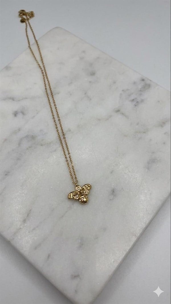 Çelik Kolye 45cm (Gold) 010944