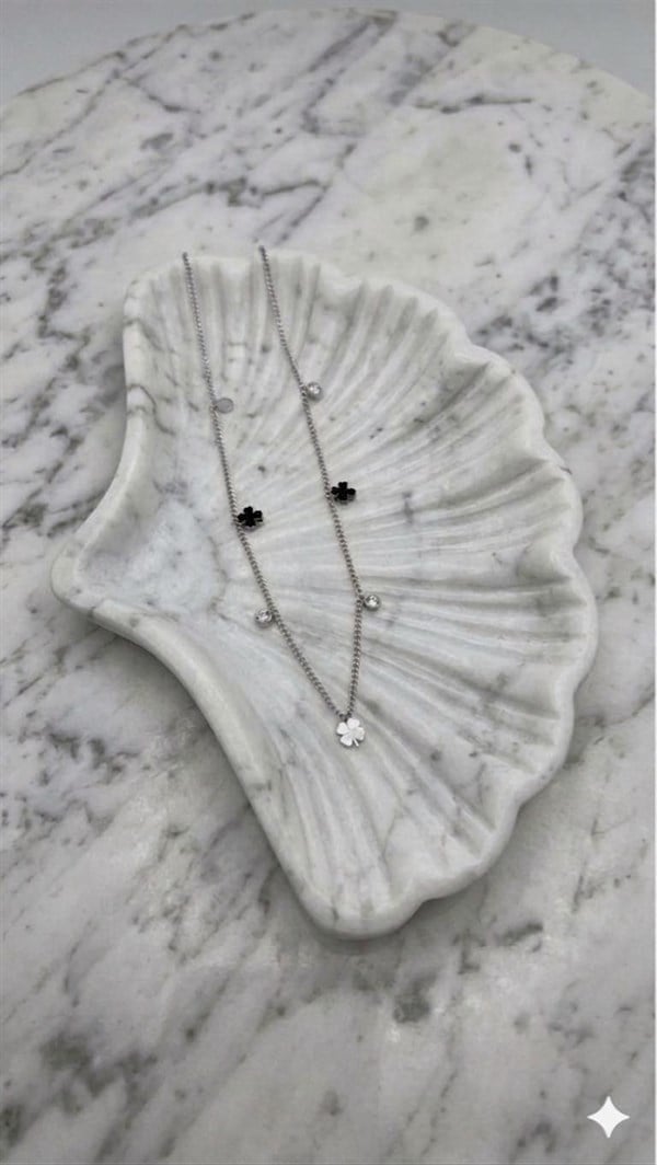 Çelik Kolye 45cm (Gümüş) 010846