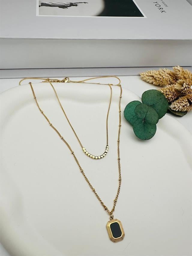 Çelik Kolye (Gold) 0106349