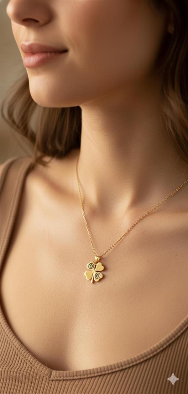 Çelik Kolye (Gold) 010798