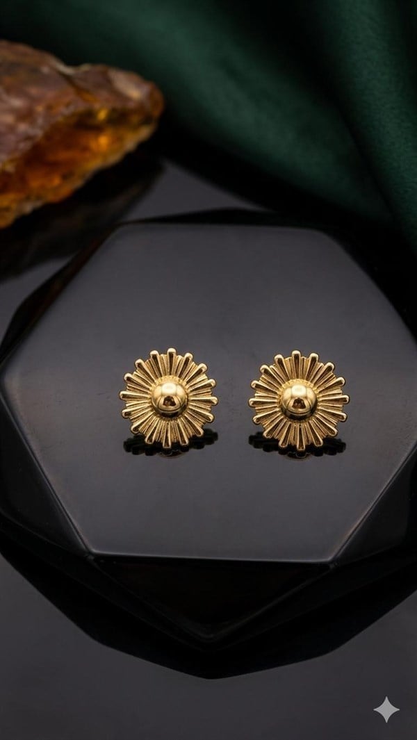 Çelik Küpe (Gold) Kp647