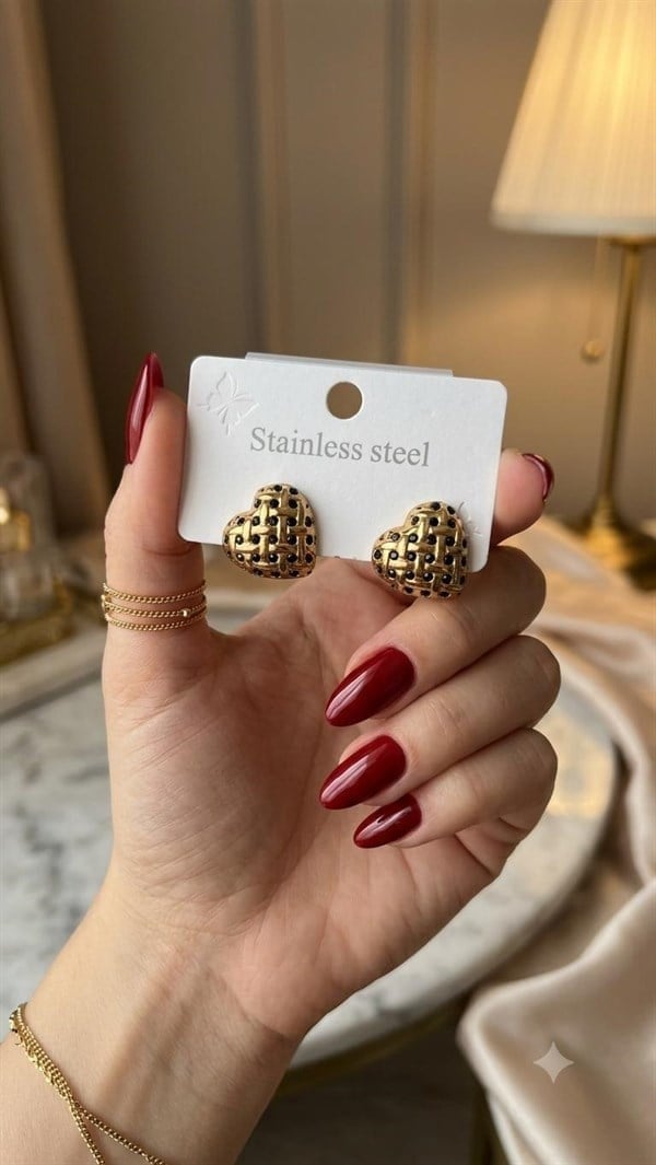 Çelik Küpe (Gold) KP676