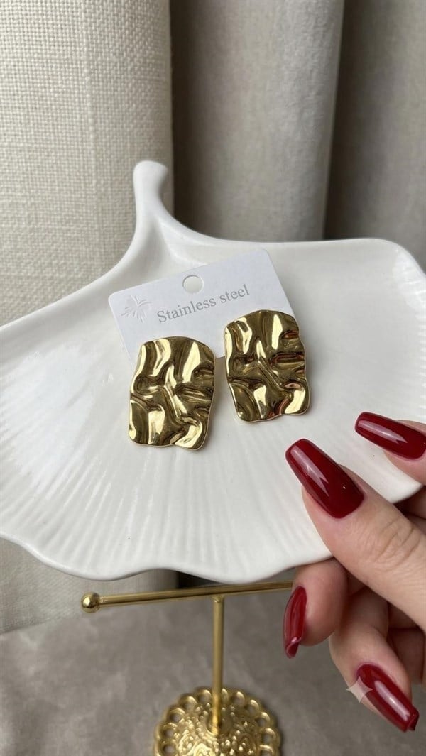 Çelik Küpe (Gold) KP685