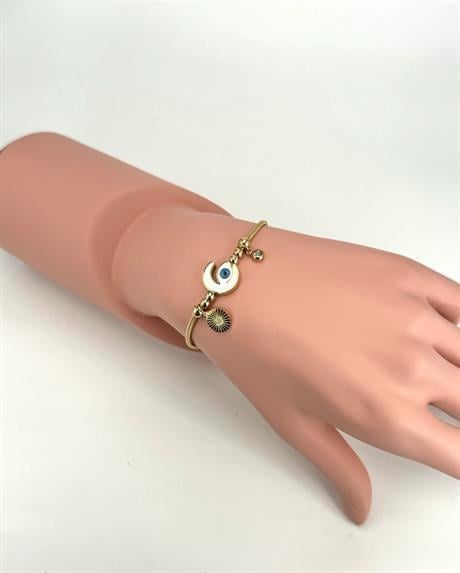 Çelik Pandora Bileklik (Gold) Blk 211109