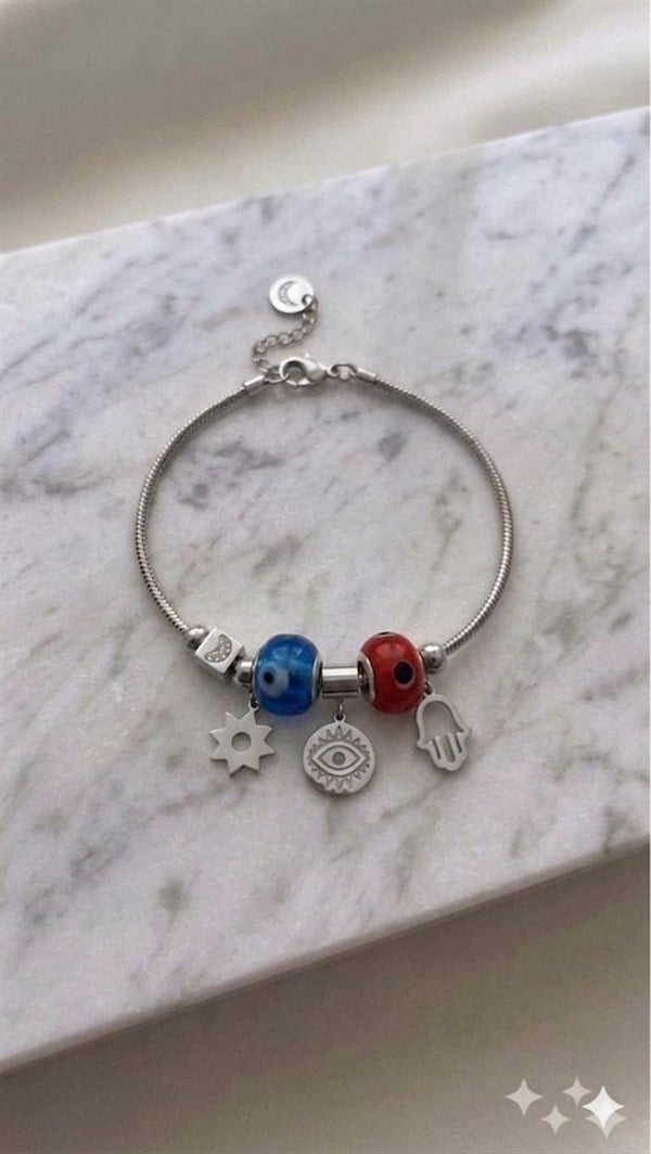 Çelik Pandora Bileklik (Gümüş) Blk 2502