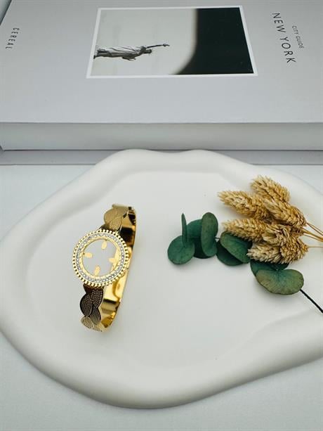 Çeyrek Takmalı  Çelik Kelepçe (Gold)2155