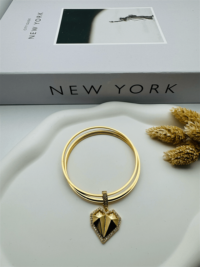 Charmlı Ajda Bilezik (Gold) 6.0mm 22061