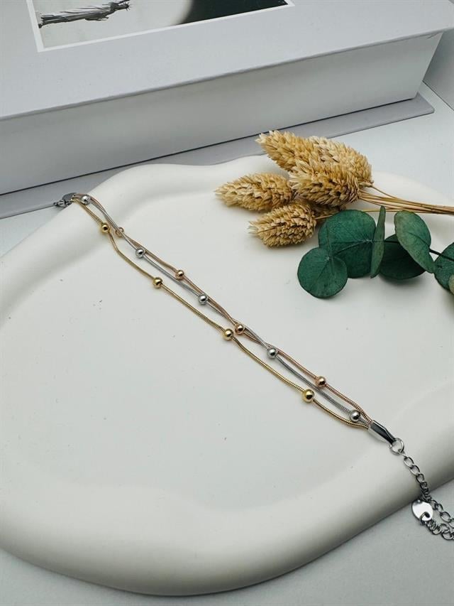 Dorika Çelik Bileklik (mix) Blk 2124-01