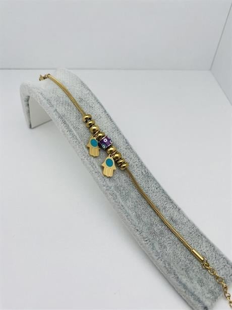 El Detaylı Pandora Çelik Bileklik (Gold) Blk 2159-01