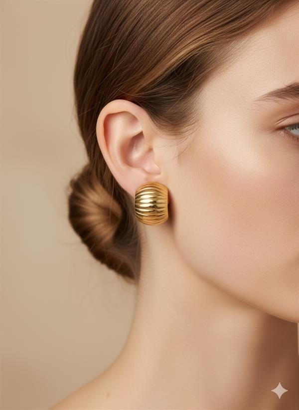 Favori Model Çelik Küpe (Gold) Kp471