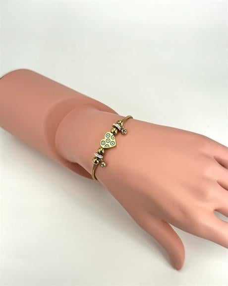 Kalpli Çelik Pandora Bileklik (Gold) Blk 211117
