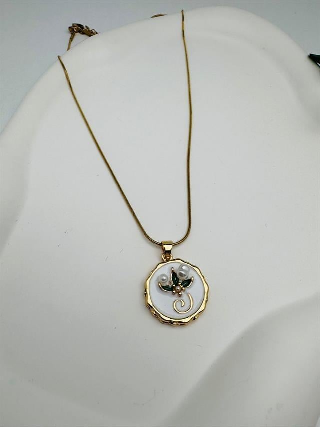 Van Gogh İncili  Çelik Kolye (Gold) 010690