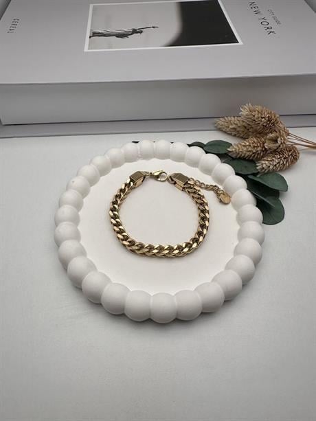 Zincir Çelik Bileklik (Gold) Blk 236