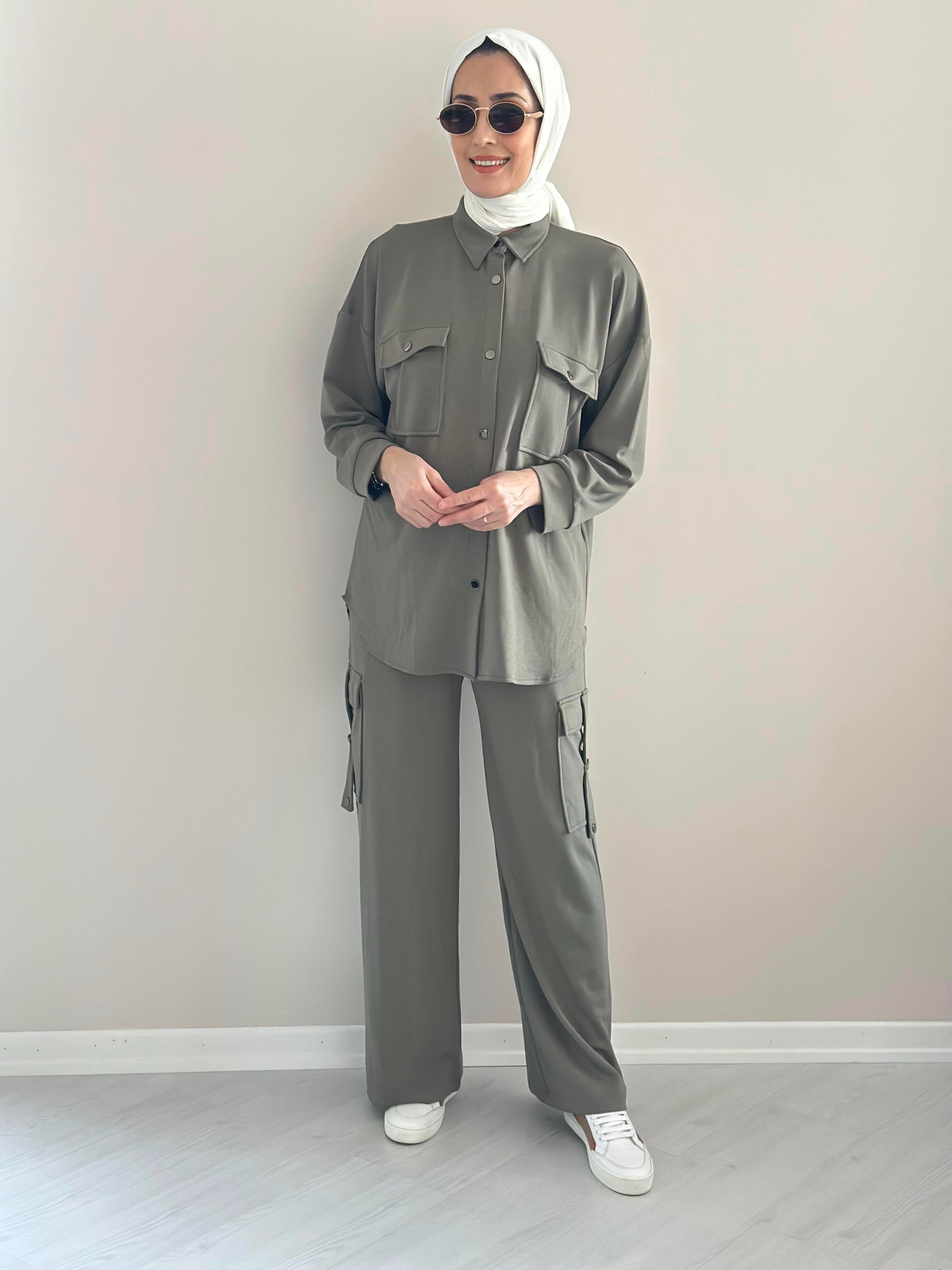 Alien Gömlek  Pantalon Takım Haki  