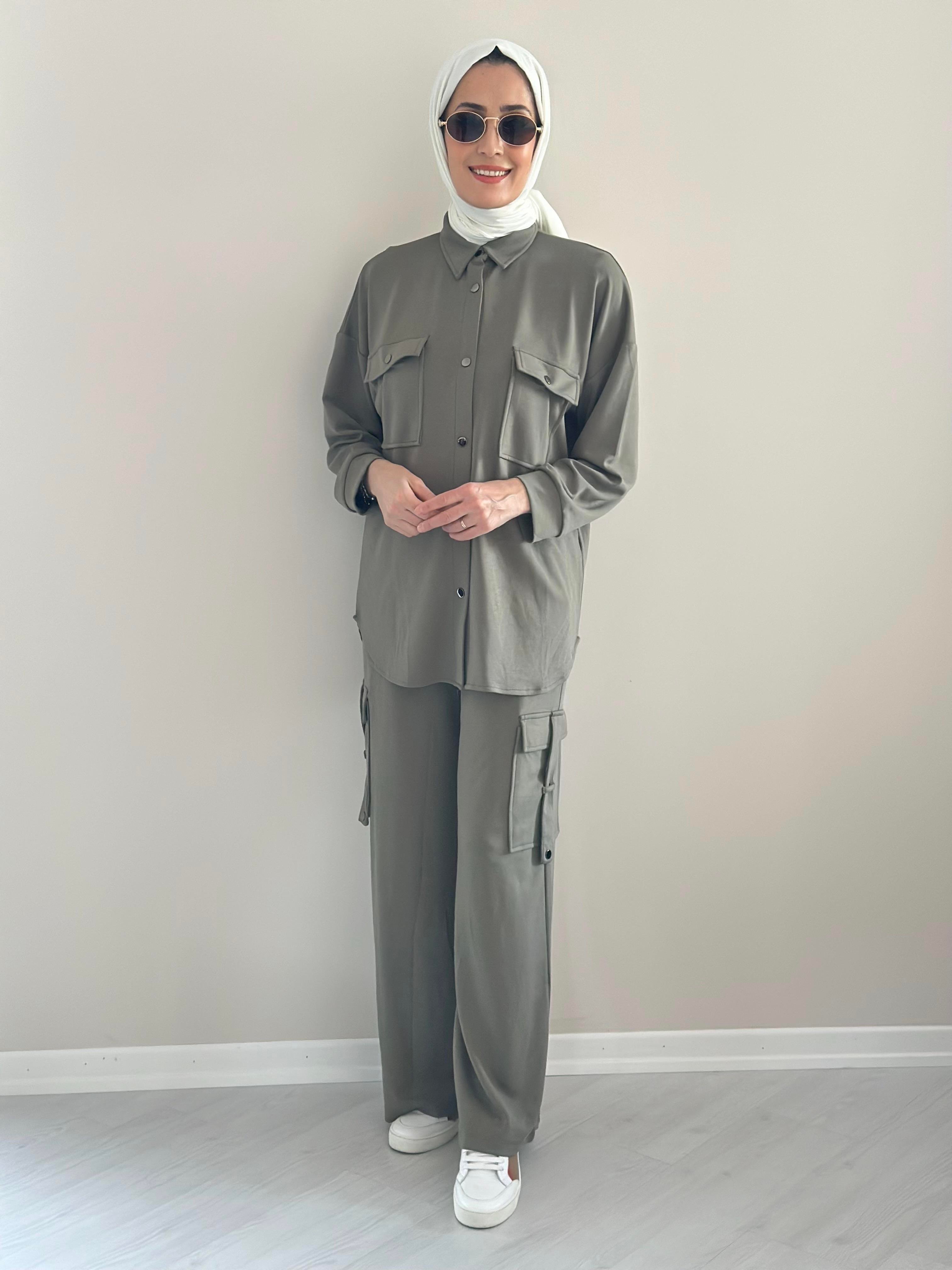 Alien Gömlek  Pantalon Takım Haki  