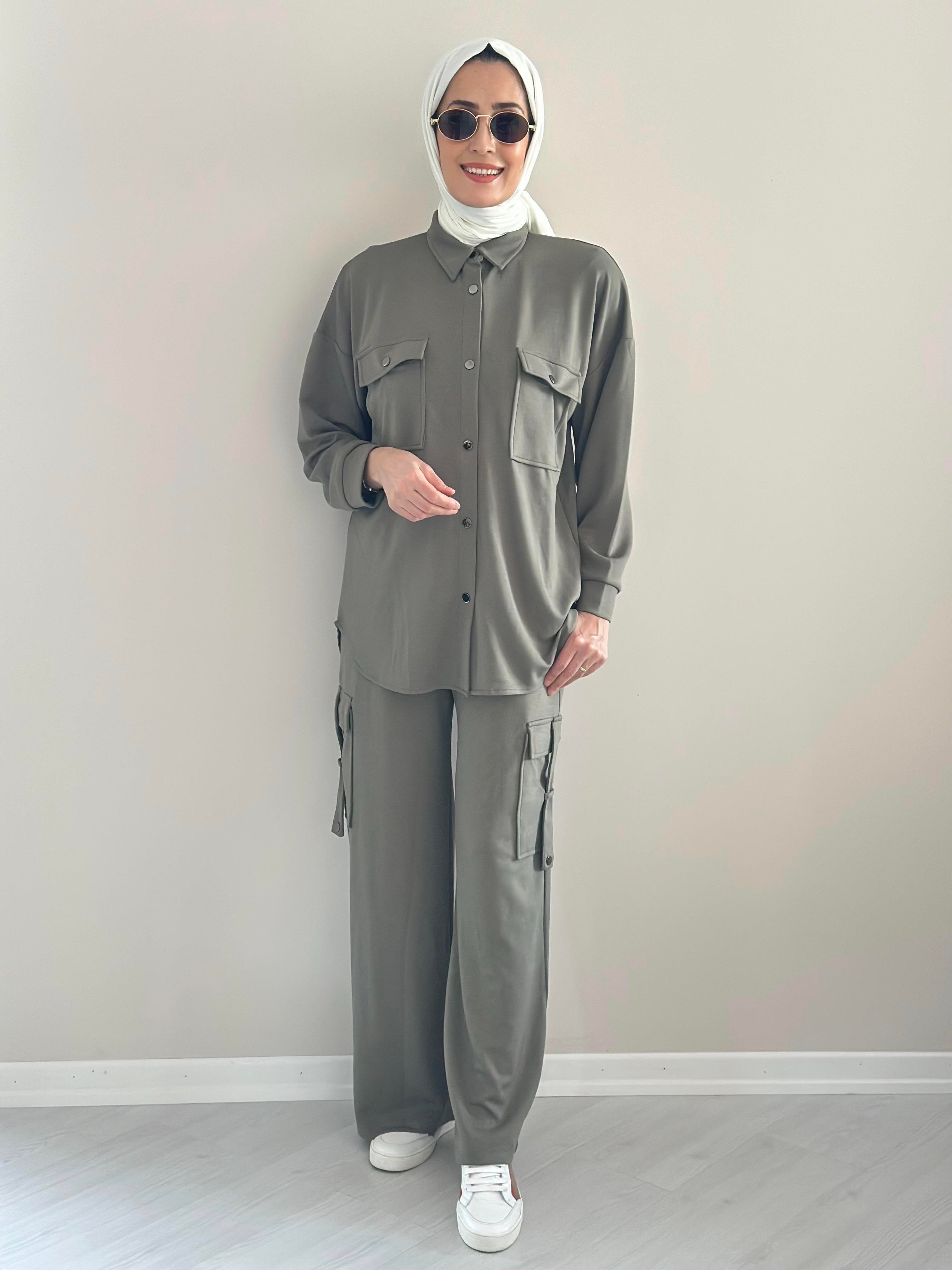 Alien Gömlek  Pantalon Takım Haki  