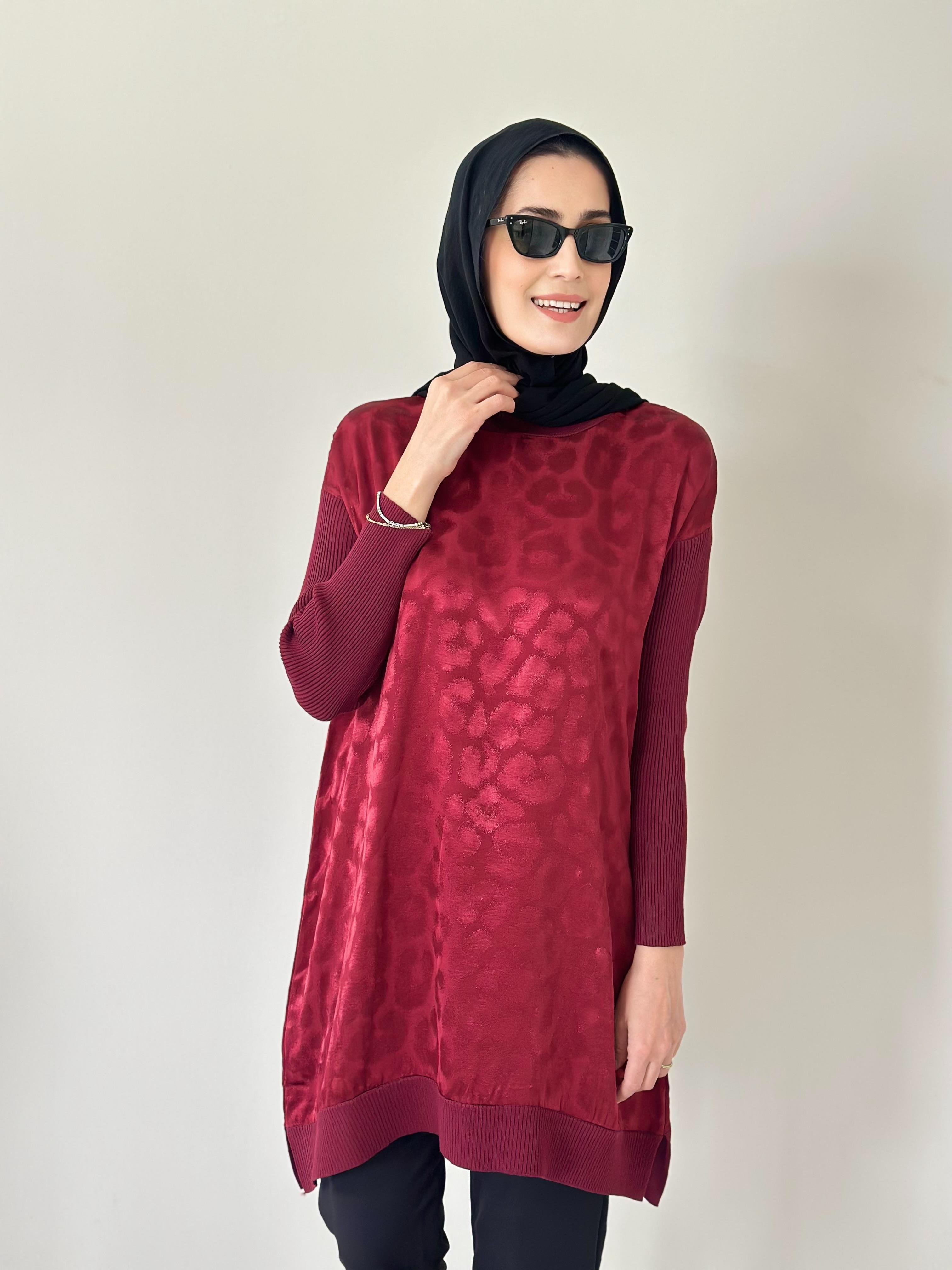 Mia Tunik Lacivert Bordo 