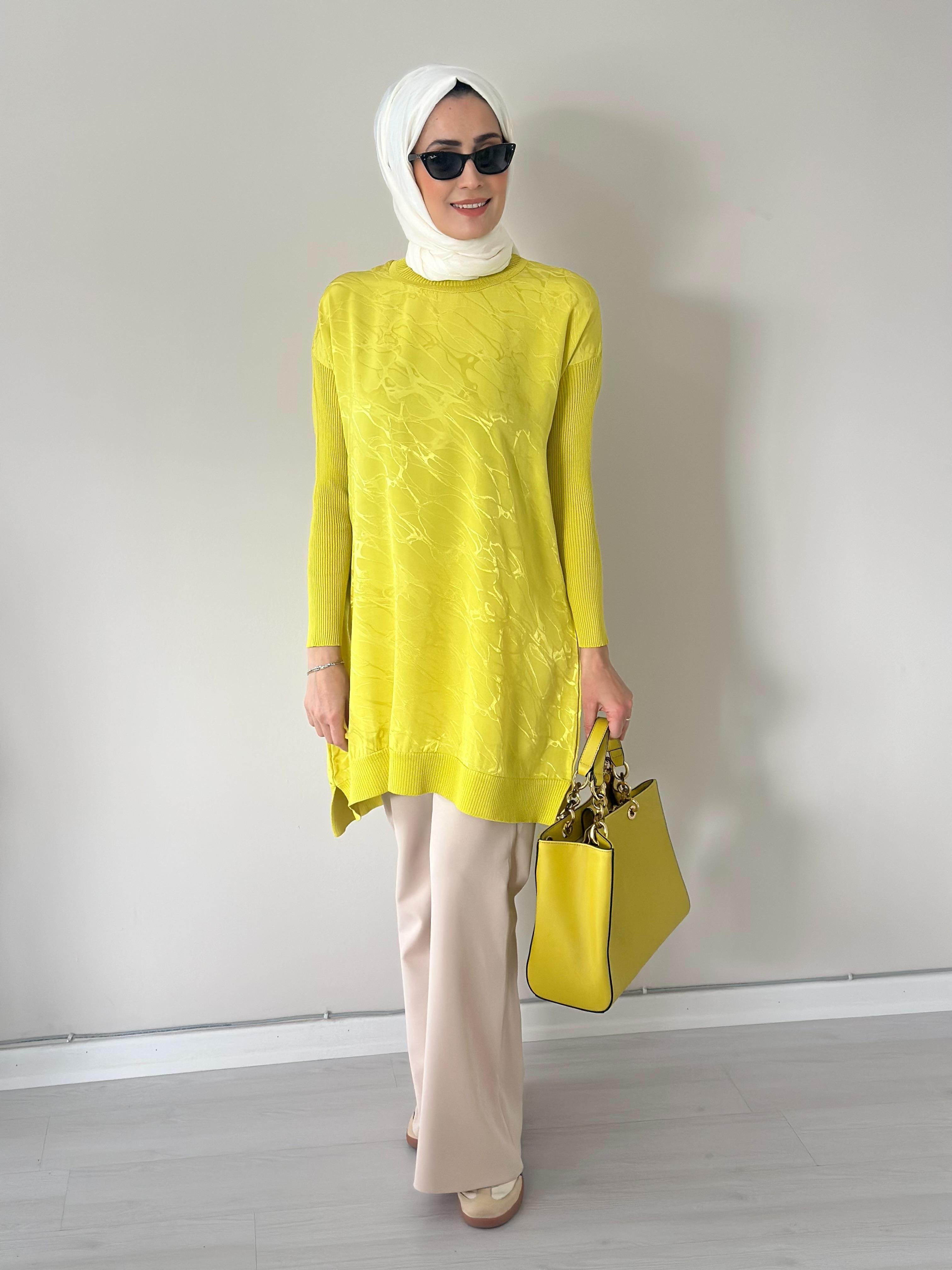 Mia Tunik Lacivert Sarı
