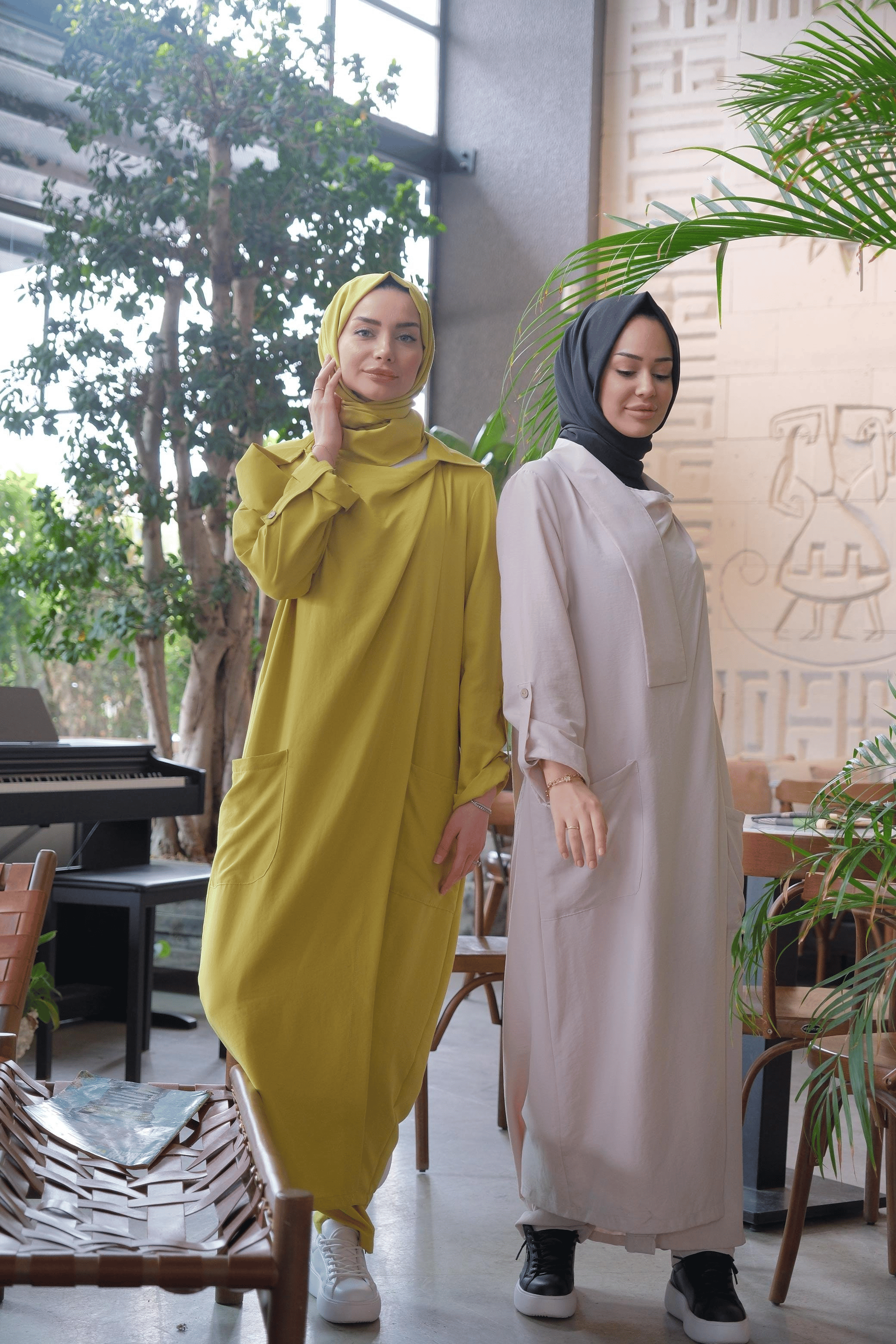 Takıntı Design Cemily Caz Şal Yaka Taş Tesettür Takım