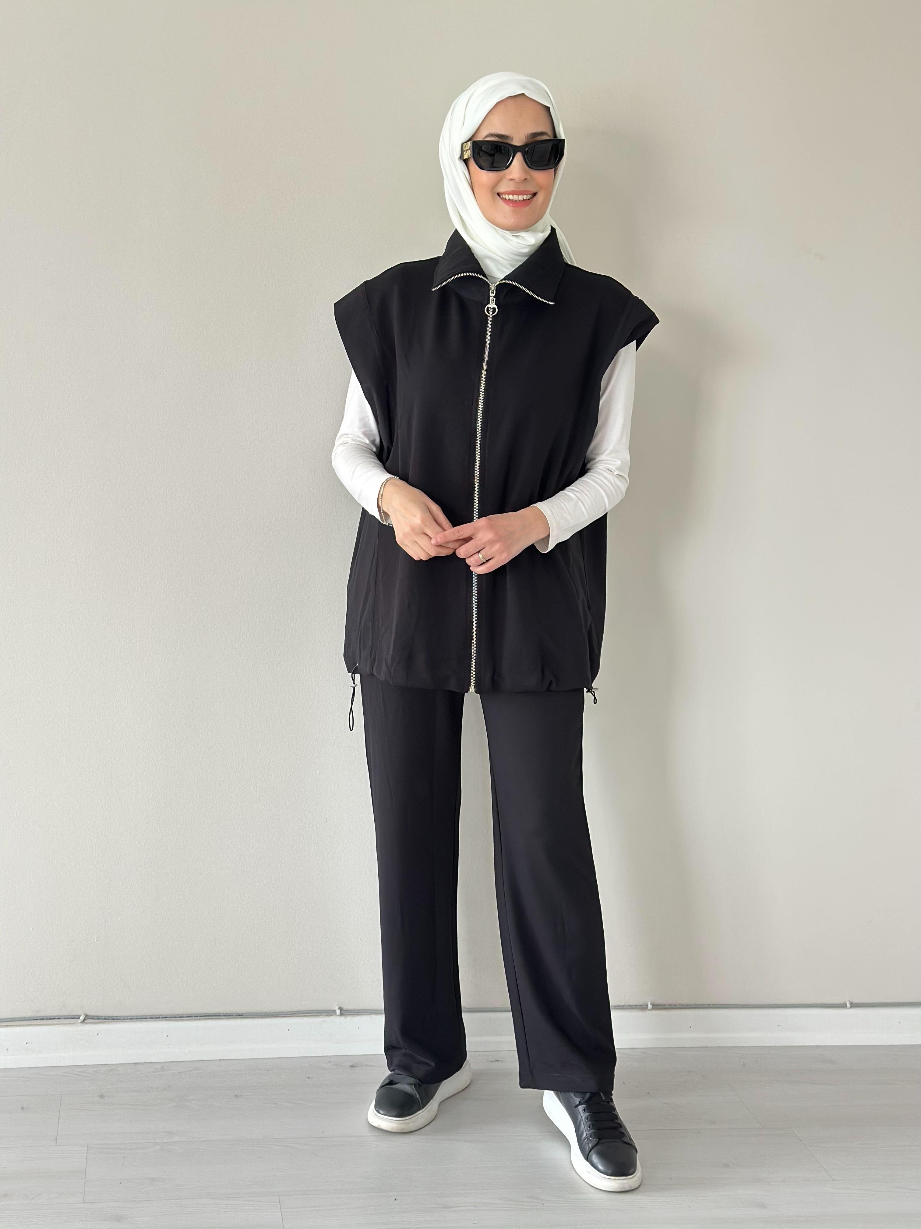 Wola yelek   Pantolon  Takım Siyah 