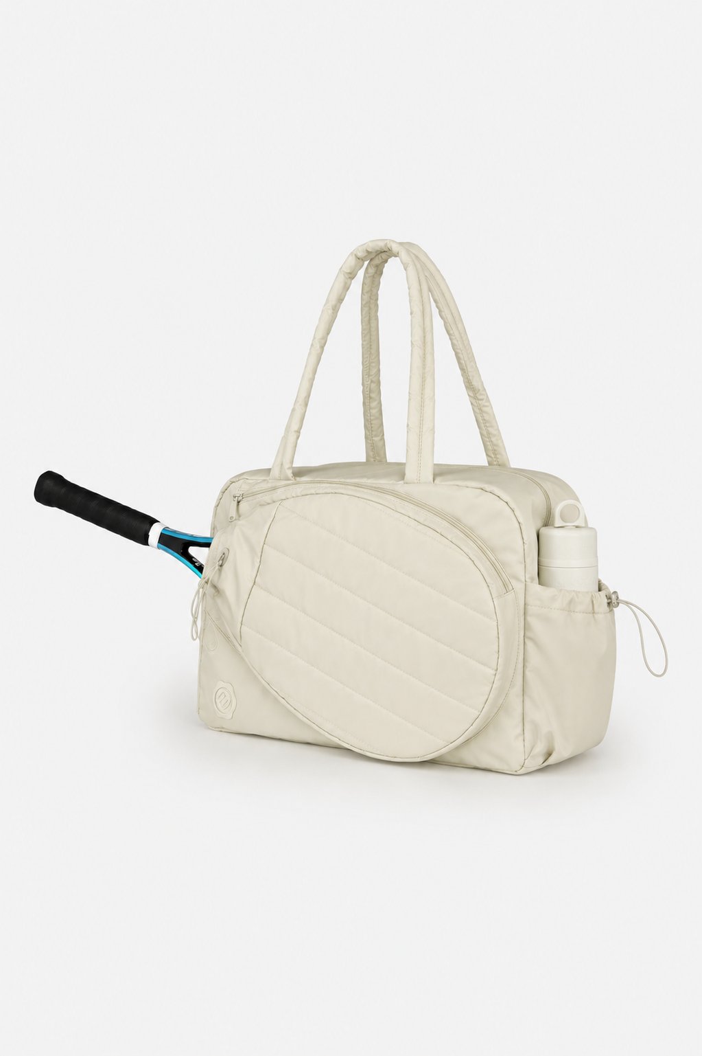 İcone Bag Paraşüt Kumaş Raket Gözlü Tenis Çantası, Spor Çantası Ve Tenis Çantası, Padel Çantası BEJ