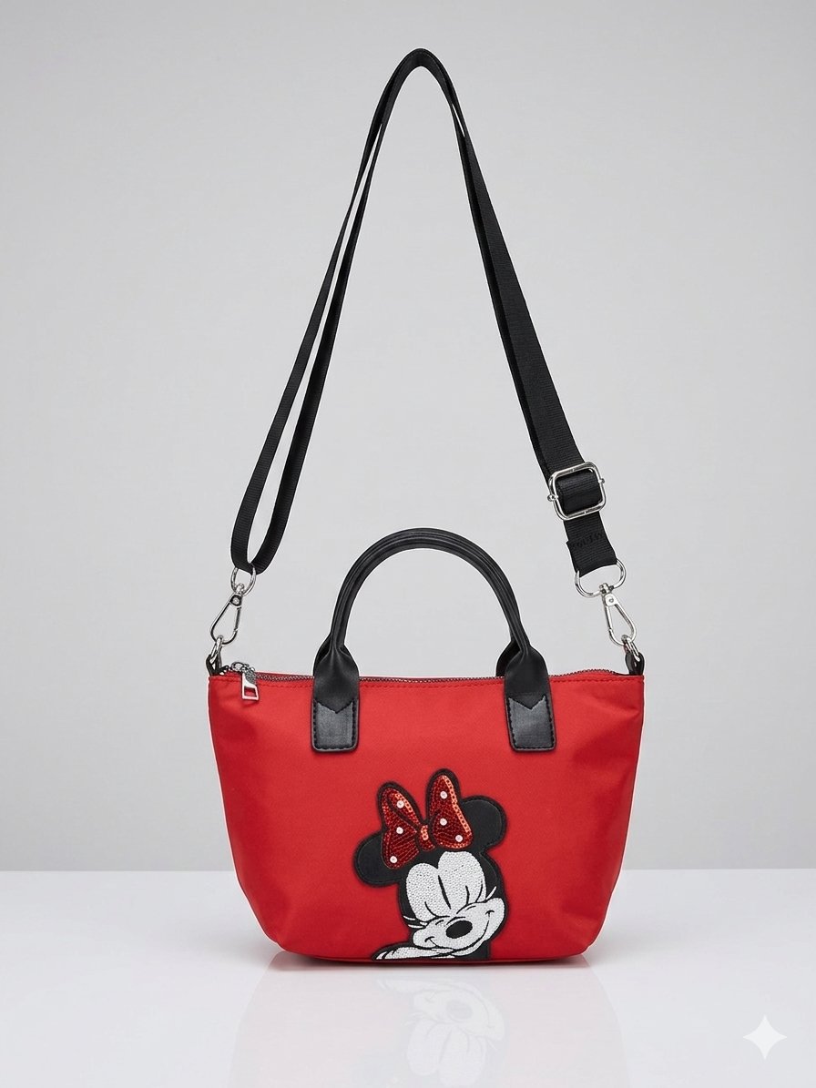 Minnie Kırmızı Kız Çocuk Omuz Çantası