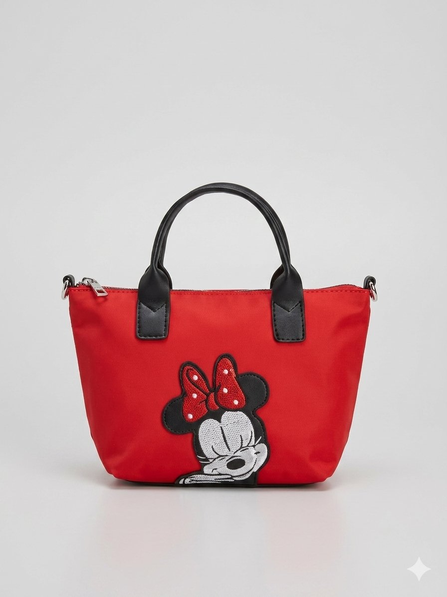 Minnie Kırmızı Kız Çocuk Omuz Çantası