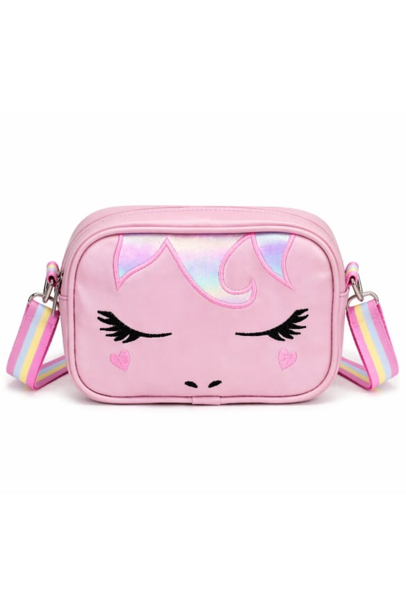Unicorn Nakışlı Kız Çocuk Çantası, Çocuk Omuz Çantası, Unicorn Çanta
