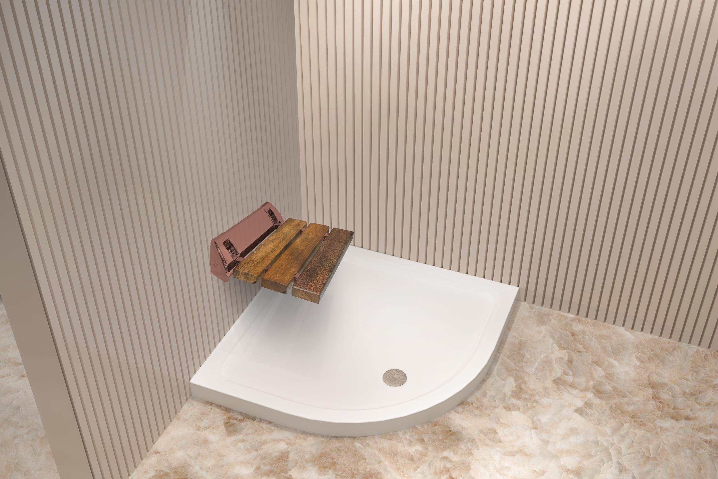 Asiento Ahşap Katlanır Oturma Birimi