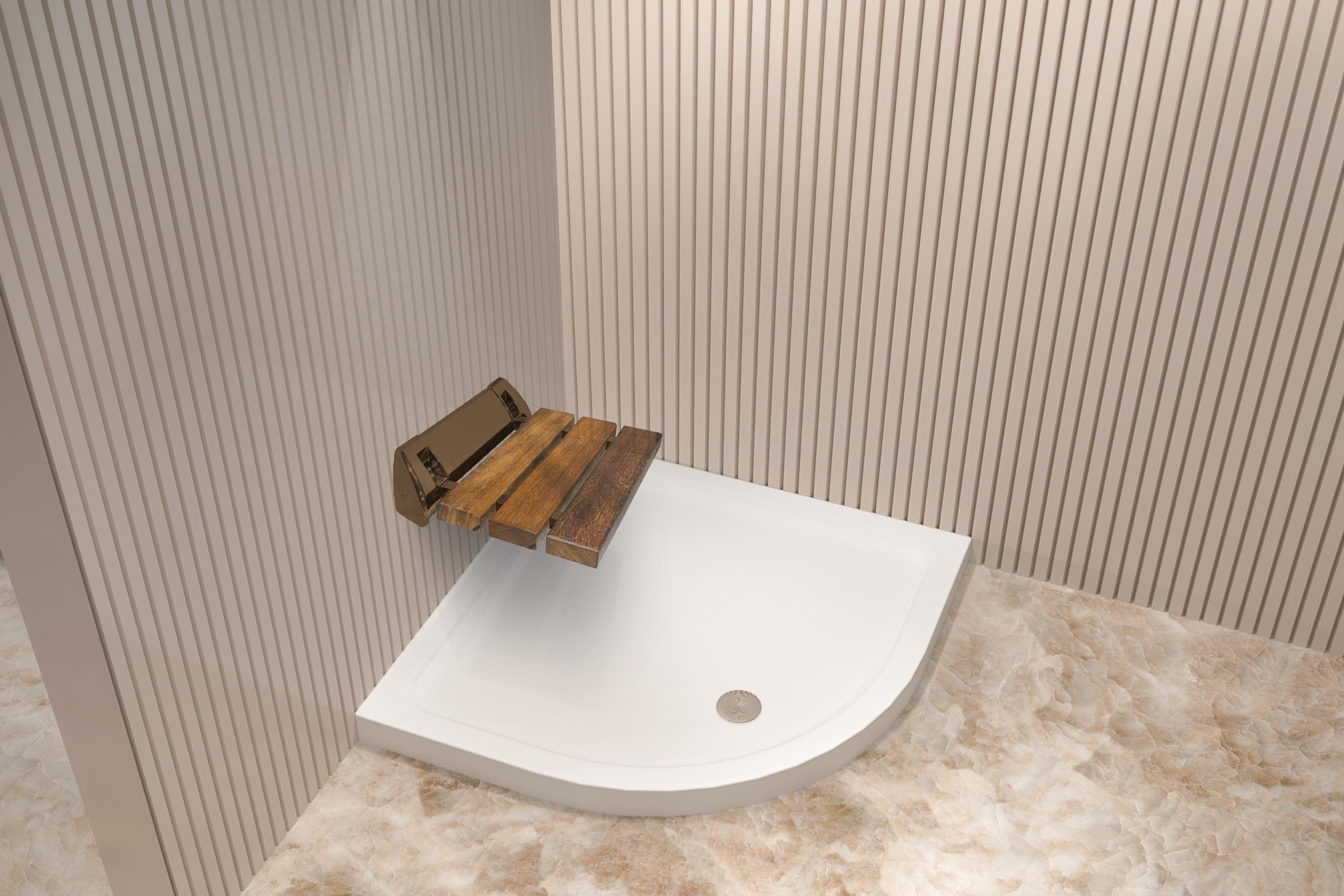 Asiento Ahşap Katlanır Oturma Birimi