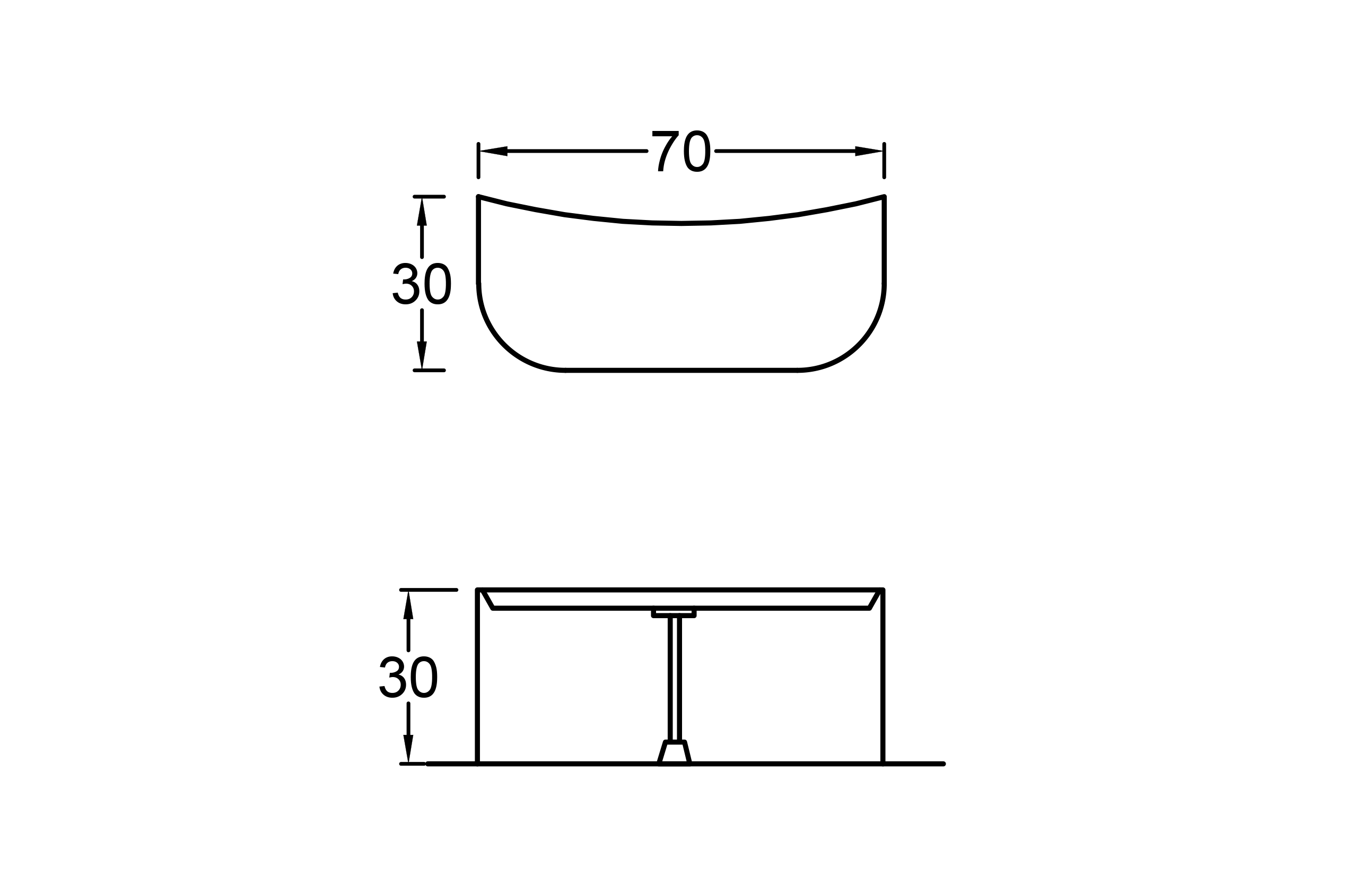 Etape Akrilik Özel Oval Basamak